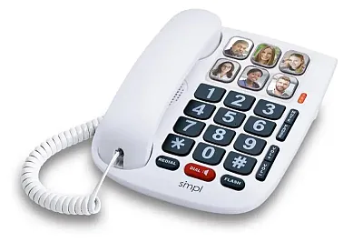 SMPL Amplified + Hands-Free Dialing Photo Phone