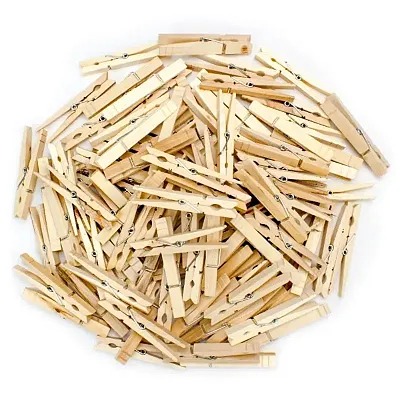 Wooden Spring Clothespins, 100-pack HCPN-001