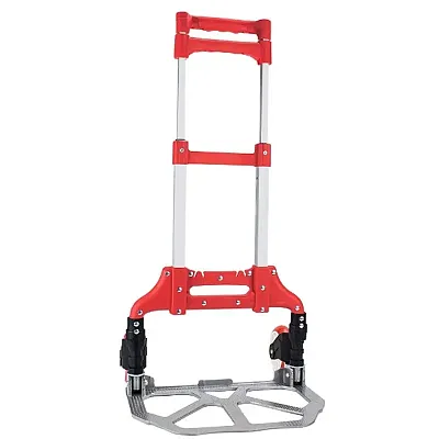 Aluminum Folding Hand Truck, Red HFHC-001