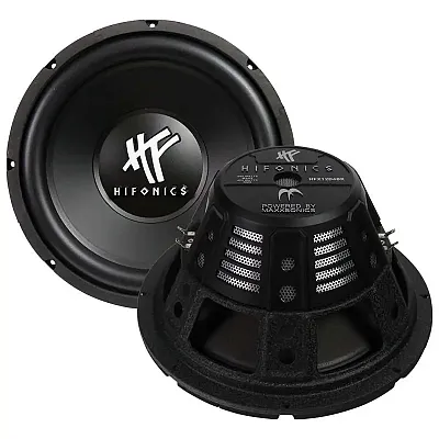 Hifonics 12&quot; Woofer 4 Ohm Dvc Black Basket