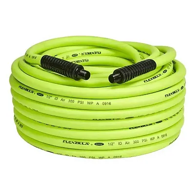 Flexzilla Air Hose 1/2&quot; X 100&#039; 1/2&quot; Mnpt Fittings