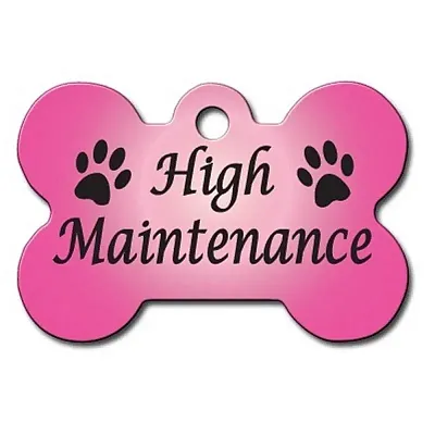 Hillman Group High Maintenance Large Bone ID Tag