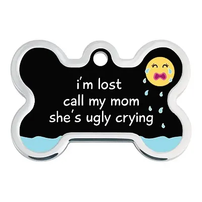 Hillman Group I'm Lost Raised Edge Large Bone ID Tag