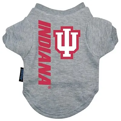 Hunter Indiana Hoosiers Heather Grey Pet T-Shirt - Medium
