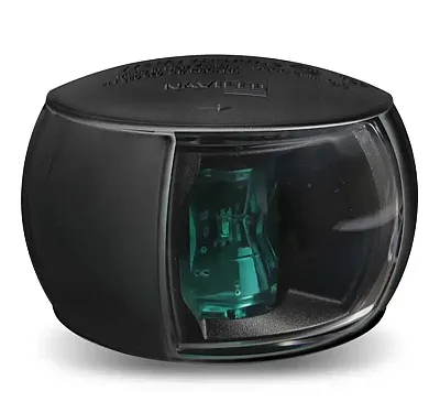 HELLA LIGHTS 980520201 2Nm Starboard Green Lens - Black Sh