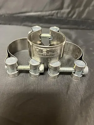 HELIX RACING 2122755 Stainless Steel Muffler Clamp 1.44