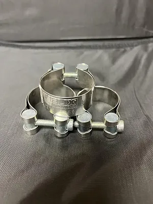 HELIX RACING 2122759 Stainless Steel Muffler Clamp 1.69