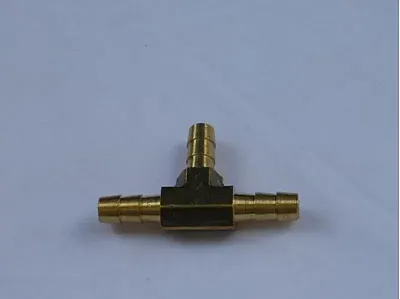 HELIX RACING 531460 Brass Barb/Barb/Barb 'T' 1/4'(6.5Mm