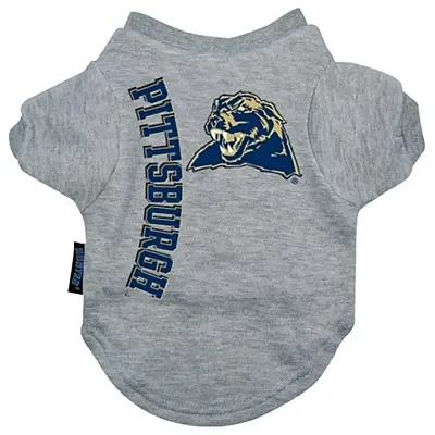 Hunter Pittsburgh Panthers Heather Grey Pet T-Shirt - Small