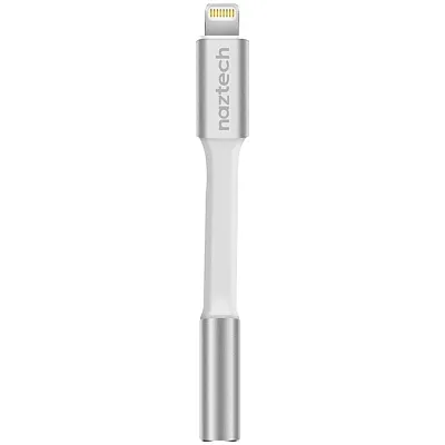 Naztech 14647 3.5Mm Mfi-Certified Audio Adapter With Lightning Connector