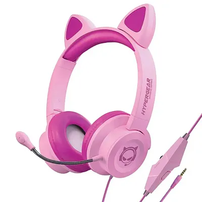 Hypergear 15554 Kombat Kitty Gaming Headset For Kids (Pink)