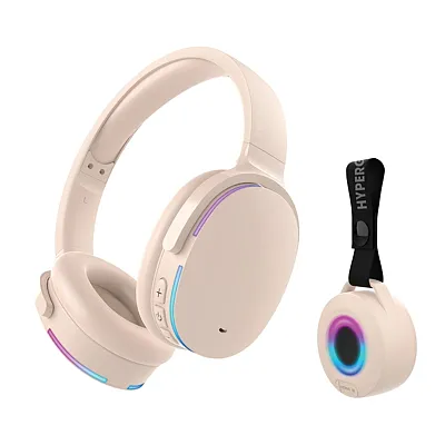 Hypergear 15862 Wireless Audio Essentials Duo With Light-Up Bluetooth Speaker An