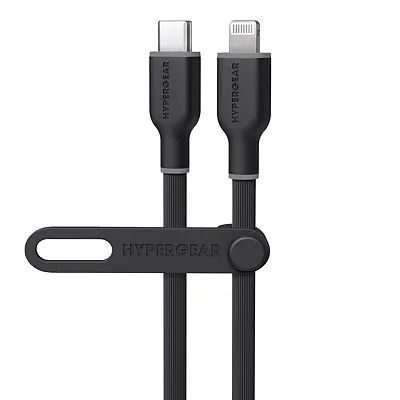 Hypergear 16008 Usb-C To Lightning 10-Ft. Charge And Sync Flexi Pro Soft-Touch S