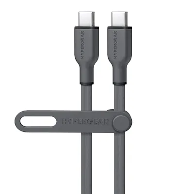 Hypergear 16052 Flexi Pro Usb-C To Usb-C Soft-Touch Silicone Fast Charge And Syn