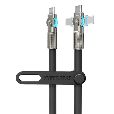 Hypergear 16223 Usb-C To Usb-C Fast Charge And Sync Chunky180Deg Rugged Cable (6