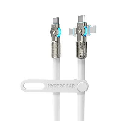 Hypergear 16226 Usb-C To Usb-C Fast Charge And Sync Chunky180Deg Rugged Cable (1