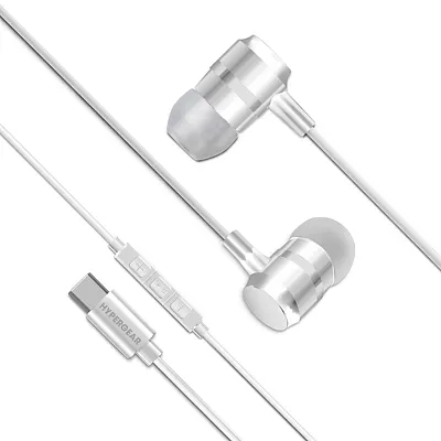 Hypergear 16650 C26 Wired In-Ear Metal Earbuds With In-Line Mic/Remote, Hi-Fi Di