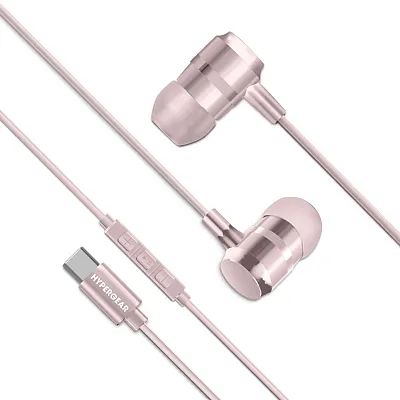 Hypergear 16655 C26 Wired In-Ear Metal Earbuds With In-Line Mic/Remote, Hi-Fi Di