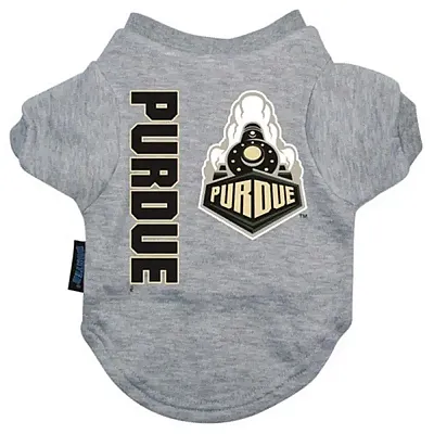 Hunter Purdue Boilermakers Heather Grey Pet T-Shirt - Medium