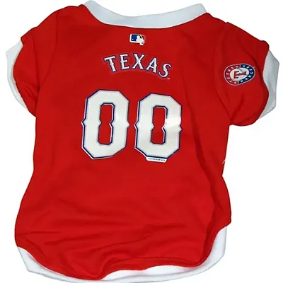 Hunter Texas Rangers Dog Jersey - Small