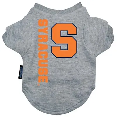 Hunter Syracuse Orange Heather Grey Pet T-Shirt - Small