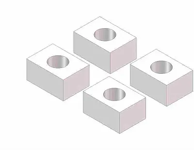 HUSKY TOWING 31712 7/8&#039; Spacer Block Kit Bag/4