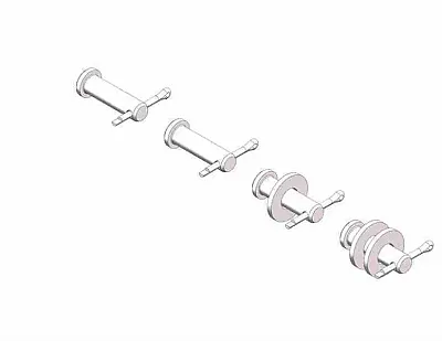 HUSKY TOWING 31728 Pull Handle & Pin Serv Kit