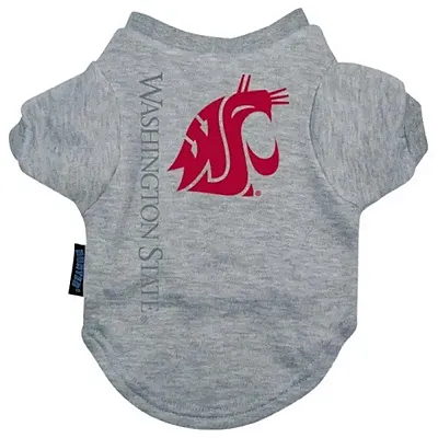 Hunter Washington State Heather Grey Pet T-Shirt - Large
