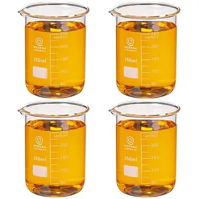4-pack Glass Beakers 250mL IBKR-005