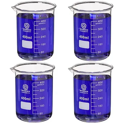 4-pack Glass Beakers 400mL IBKR-006