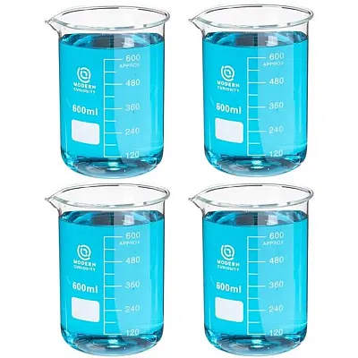 4-pack Glass Beakers 600mL IBKR-007