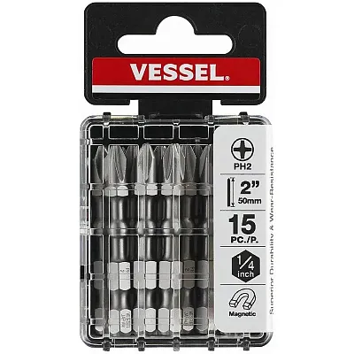 Vessel Impact Ball Torsion Bit  Ph2X50 15Pc. (Case)