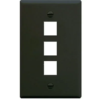 ICC FACE-3-BK Ic107F03Bk - 3Port Face - Black