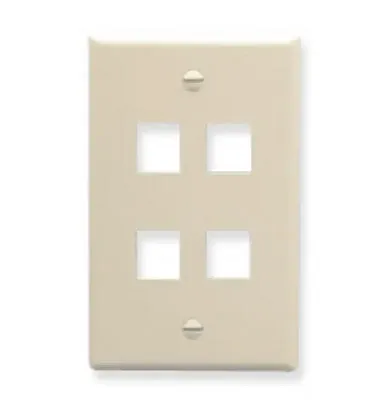 Faceplate Almond 4 port