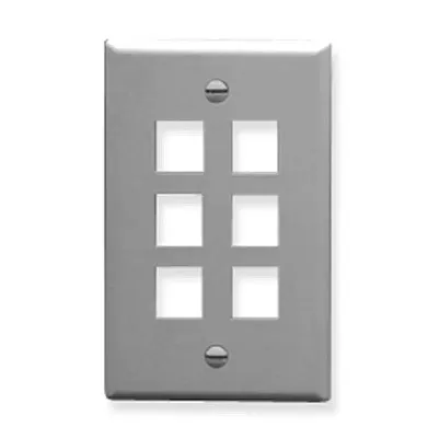 ICC FACE-6-GR Ic107F06Gy - 6Port Face Gray