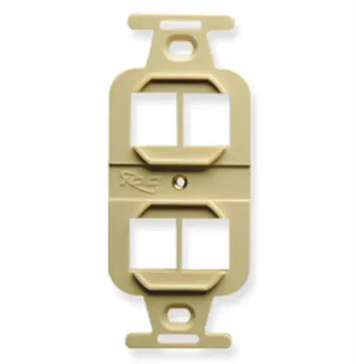 ICC IC1074PIIV Insert, Electrical, Hd, 4-Port, Ivory