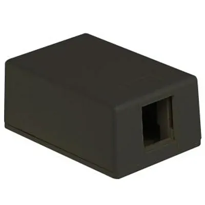 ICC IC107SB1BK Surface Mount Box, 1-Port, Black