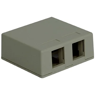 ICC IC107SB2GY Surface Mount Box, 2-Port, Gray