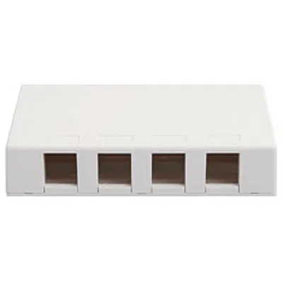 ICC IC107SB4WH Surface Mount Box, 4 Port, White