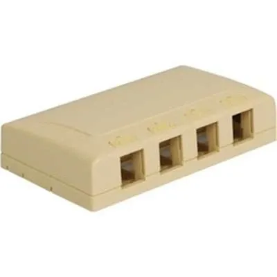 ICC IC108SB4IV Surface Mount Box Elite 4-Port Ivory
