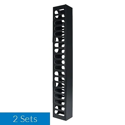 ICC ICCMSC30BK Vert Fgr Duct For 7Ft Rack, Side/Center