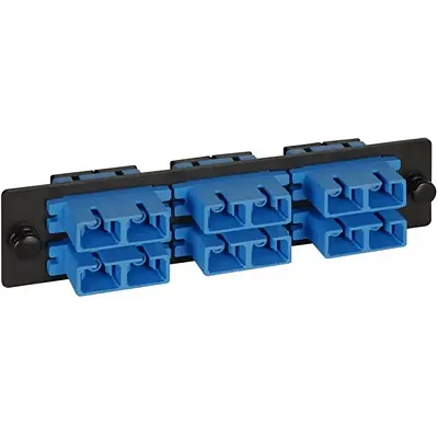 ICC ICFOPC26BK Adapter Panel, 6-Duplex Sc Ceramic Black