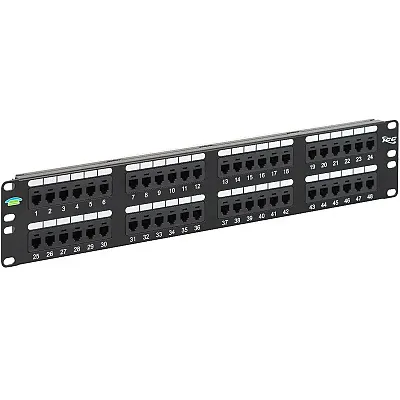 ICC ICMPP048U6 Patch Panel 48Pt Usoc 6P6C 2Rms H