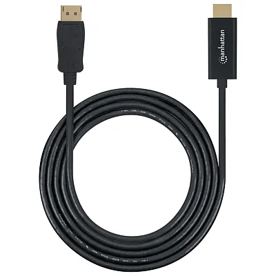 Manhattan 152662 1080P Displayport To Hdmi Cable (3 Ft.)