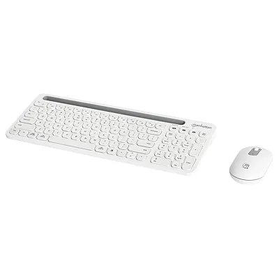 Manhattan 180580 Dual-Mode Multipoint Wireless Usb Standard Keyboard And Mouse C