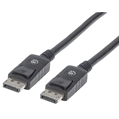 Manhattan 307116 4K At 60 Hz Displayport Monitor Cable, 6.6 Feet