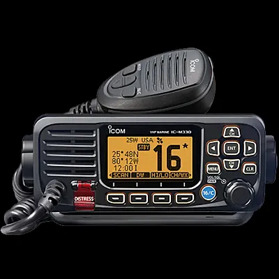 ICOM M330GBLACK Vhf Basic Compact W/Gps Black