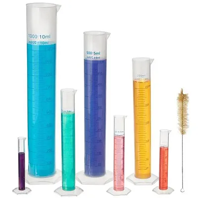 7-pack PP Graduated Cylinders, 10-1000mL ICYL-001