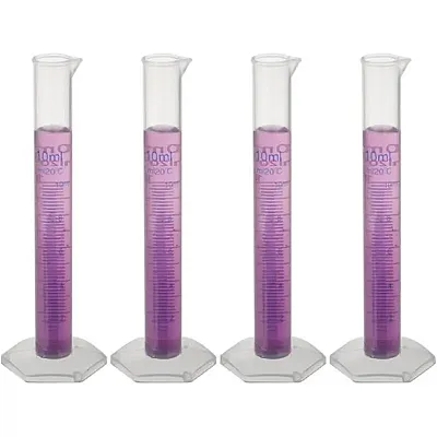 4-pack PP Graduated Cylinders 10mL ICYL-003