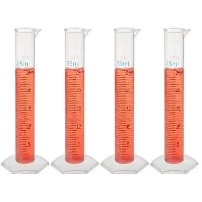 4-pack PP Graduated Cylinders 25mL ICYL-004